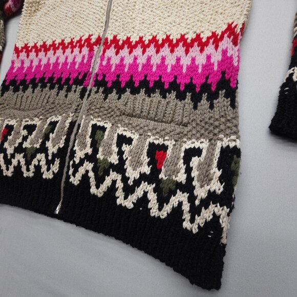 Zadig & Voltaire Zelly Tiger Knit Cardigan Sweater - Picture 3 of 11